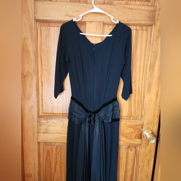 Vintage 40s/50s Frank Tisch Mr. T Dress 🖤 - Picture 7 of 11